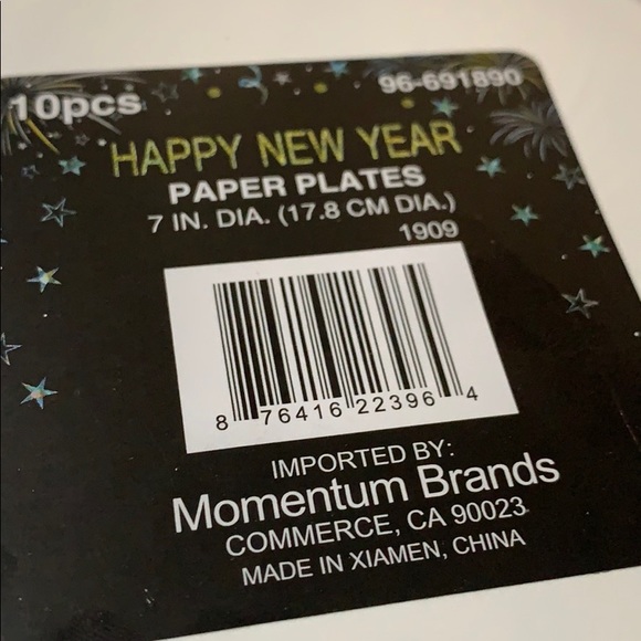10 pcs Happy New Year 2020 Paper Plated new - Picture 6 of 6